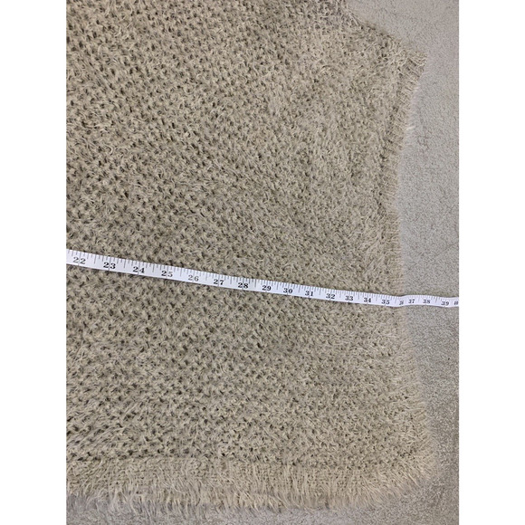 DK NYC Womens Chunky Knit Poncho Womens XS Nylon Blend Pullover Sweater Shawl - Picture 10 of 10